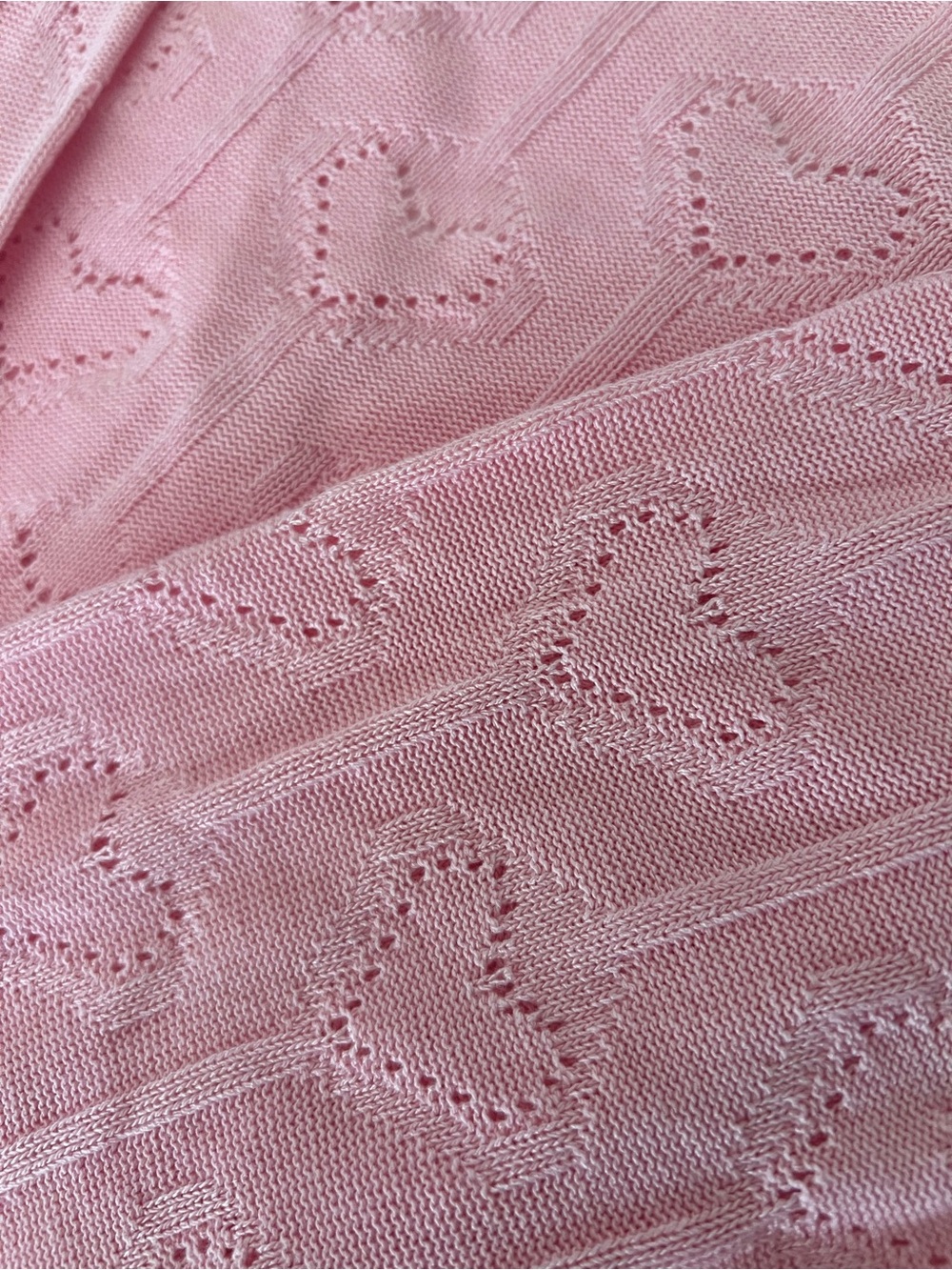 NWT Bella Poque Pink sweater Stylish (40–70) V-Neck Button - Picture 10 of 10
